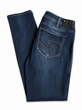 Fluide Skinny Jeans in Dark Blue Wash